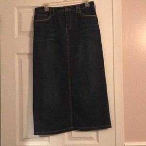 Christopher & Banks jean skirt
